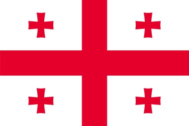 Georgia bayrak için standart oranlar