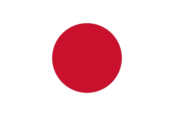 Standardowe proporcje flagi Japonii — Wektor stockowy