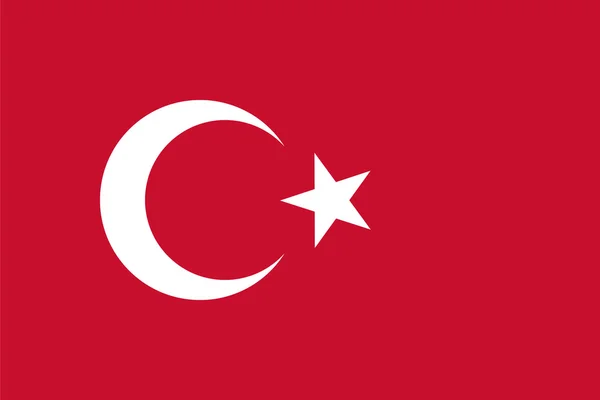 Standard proportioner för Turkiet Flag — Stock vektor