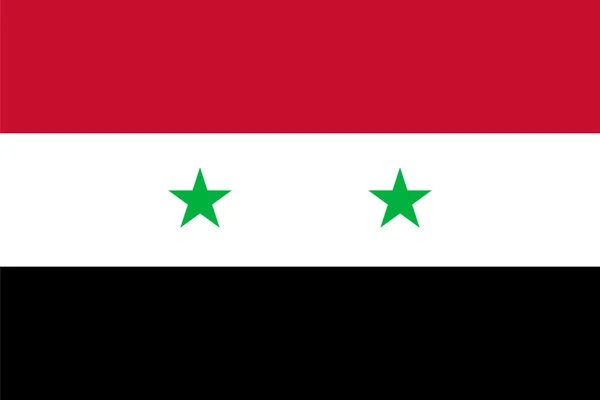 Proportions standard pour le drapeau syrien — Image vectorielle