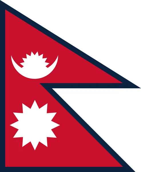 네팔 국기에 대 한 표준 비율 — 스톡 벡터