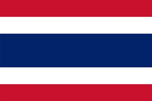 Standardproportionen für die thailändische Flagge — Stockvektor