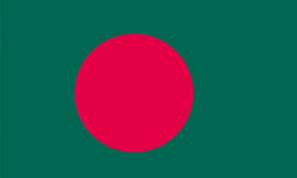 Proportions standard pour le drapeau du Bangladesh — Image vectorielle