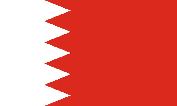 Standaard verhoudingen voor de vlag van Bahrein (Bahrain) — Stockvector