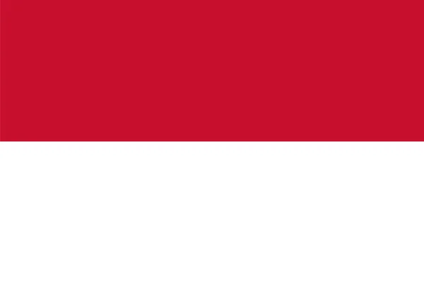 인도네시아 국기에 대 한 표준 비율 — 스톡 벡터
