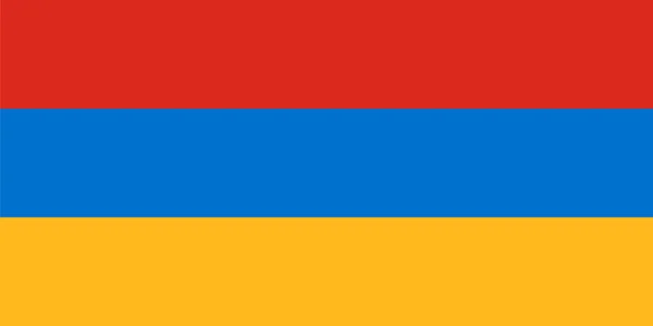 Proporzioni standard per la bandiera armena — Vettoriale Stock