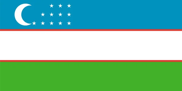 Τυποποιημένες διαστάσεις για σημαία του Ουζμπεκιστάν — Διανυσματικό Αρχείο