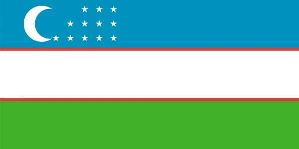 Özbekistan bayrağı için standart oranlar