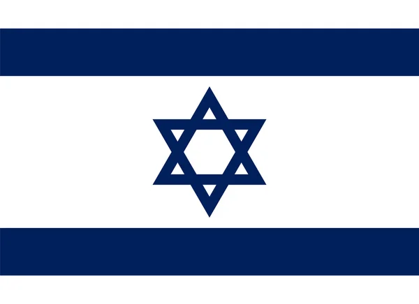 Standard proportioner för Israels flagga — Stock vektor