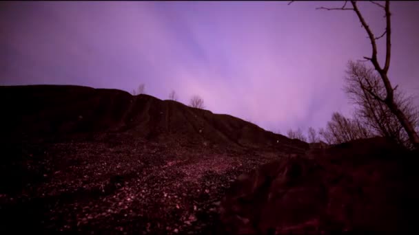 Stone Mountain. ster en wolken. timelapse — Stockvideo