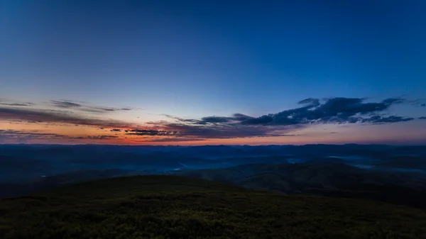 Východ slunce Karpatech — Stock fotografie
