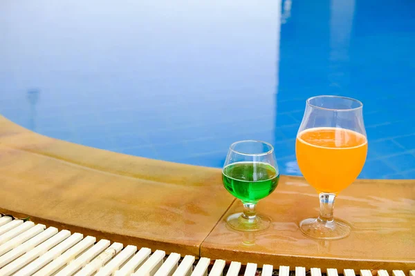cocktail or mocktail drink in pool party
