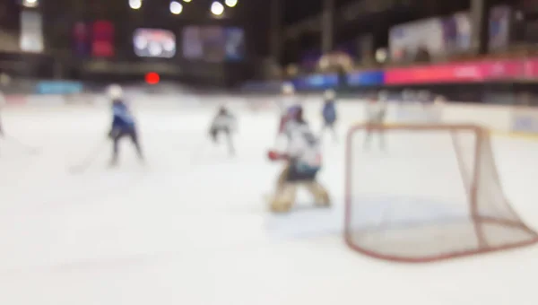 Zamazany Hokej Lodzie Stadionie Krytym — Zdjęcie stockowe