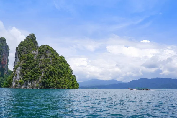 Punto Vista Mountain Floating Rajjaprabha Dam Cheow Lan Lake Khao — Foto Stock