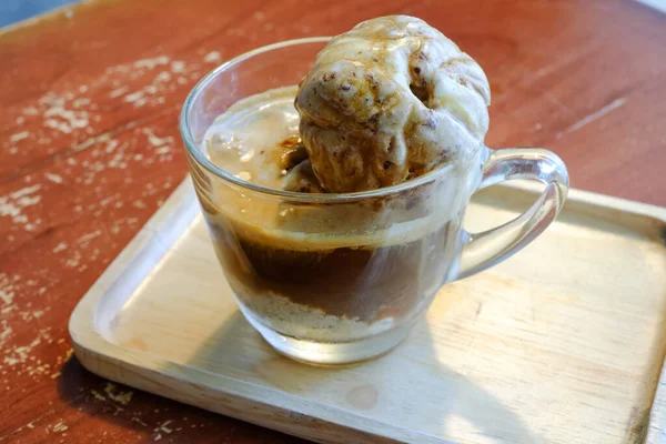 Dondurma Kahveli Affogato — Stok fotoğraf