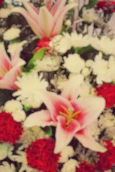 Blur Nosegay Квітка Фону Вінтажний Фільтр — стокове фото