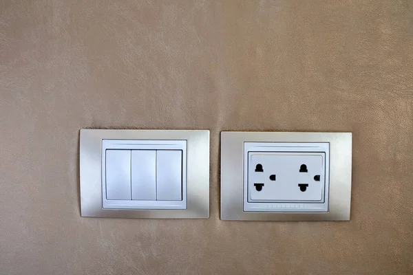 Power plug in the wall