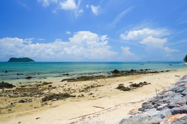 Tropical Beach Seaside Blue Sky Banhinkob Beach Chomphon Province Ταϊλάνδη — Φωτογραφία Αρχείου