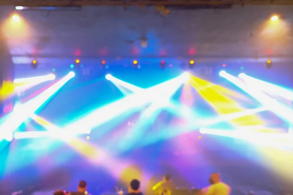 Abstracte Wazige Podiumlichten Schijnwerpers Concert Evenement — Stockfoto