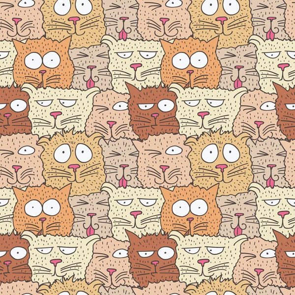 Seamless cat pattern