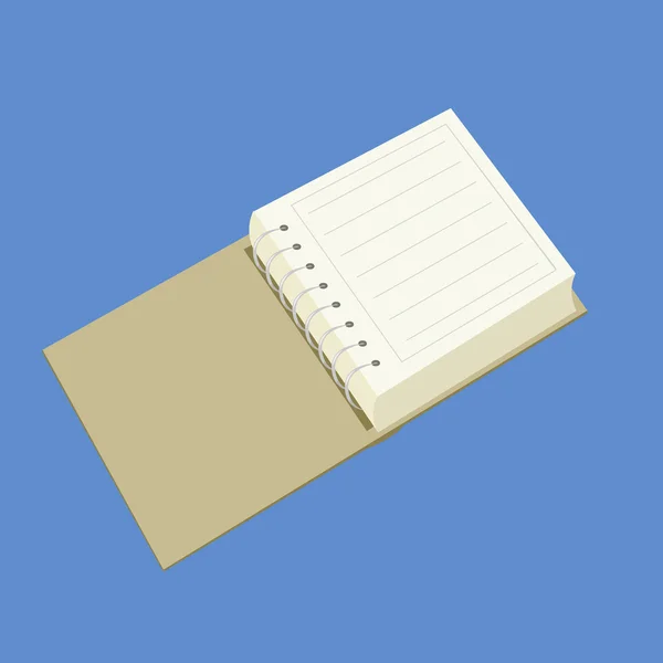 Vektor-Notizbuch für Büro — Stockvektor