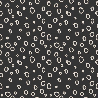 Daireler monokrom modern seamless modeli