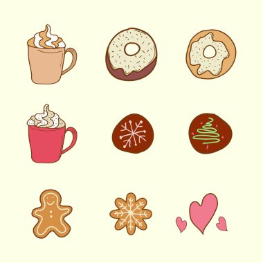 Kahve, kurabiye ve kek