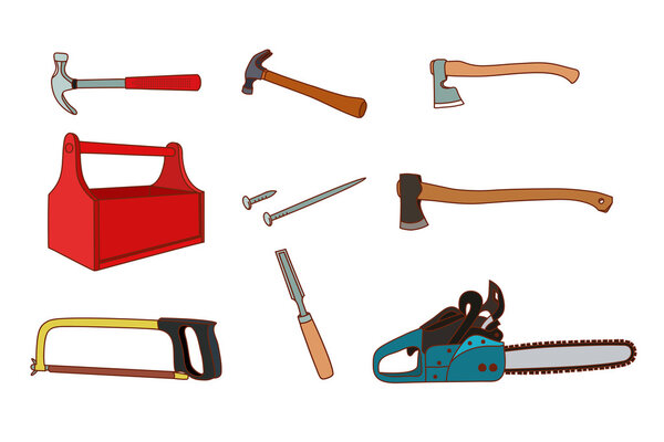 Woodworking tools set