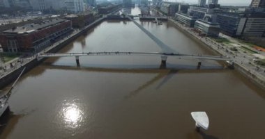 Drone sahneden Puerto Madero, Buenos Aires