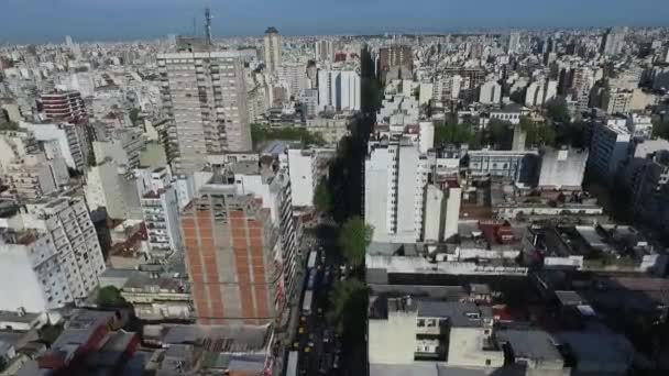 Buenos Aires şehir drone sahneden. — Stok video