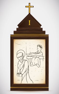 İsa'nın ölüm, vektör çizim kınadı