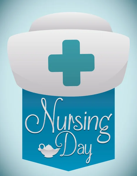 Напоминание о плакате с Бонне в ознаменование Международного дня медсестер, векторная иллюстрация — стоковый вектор