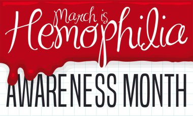 Hemofili teşhisi Mart 'ta bu hastalığa karşı farkındalığı artırırken, kanla ıslanmış tıbbi muayene.