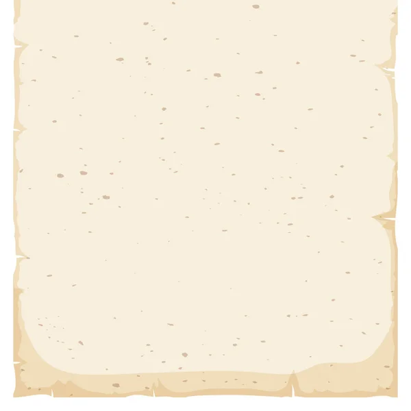 Ancient Scroll Old Texture Hanging Cartoon Style Isolated White Background — Stock Vector