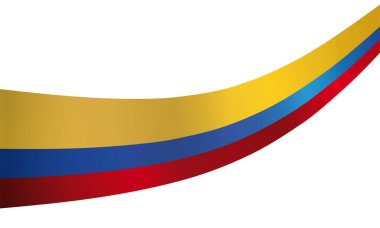 Kolombiya 'nın yükselen bayrağı: sarı, mavi ve kırmızı.