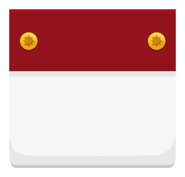 Çiçek siluetleriyle süslenmiş gevşek yapraklı takvim şablonu.