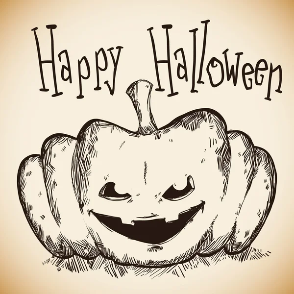Счастливый и жуткий Хэллоуин — стоковый вектор
