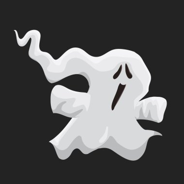 Küçük başgösteren hayalet, vektör çizim