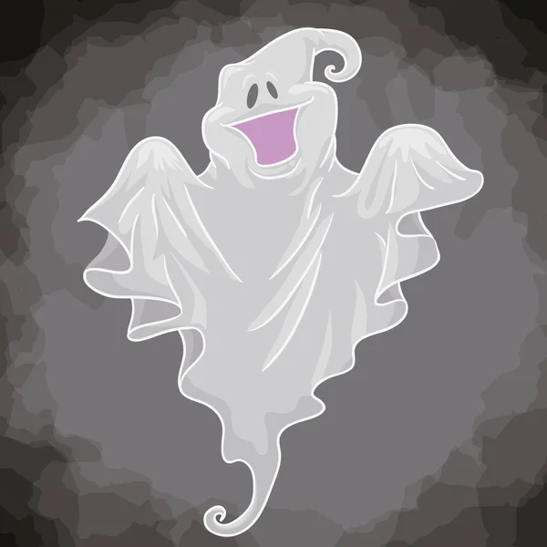 Happy Playful Ghost, вектор развития — стоковый вектор