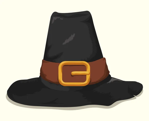 Sombrero de peregrino aislado, ilustración vectorial — Vector de stock