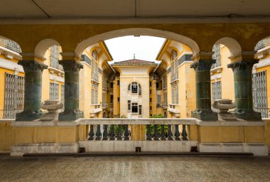 20. yüzyılın başında inşa edilmiş antik palace'nın koridor