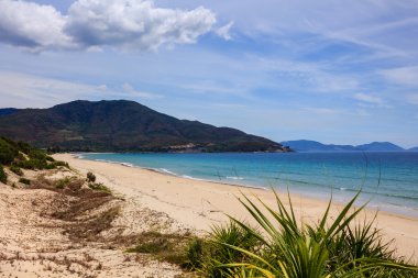 Bai Dai beach (olarak da bilinen Long Beach), Khanh Hoa, Vietnam.