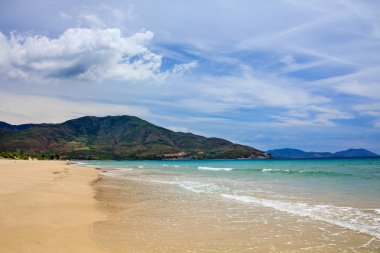 Bai Dai beach (olarak da bilinen Long Beach), Khanh Hoa, Vietnam.
