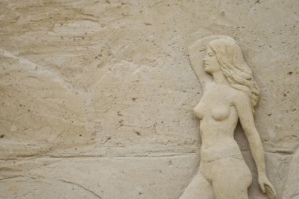 Mulher areia — Fotografia de Stock