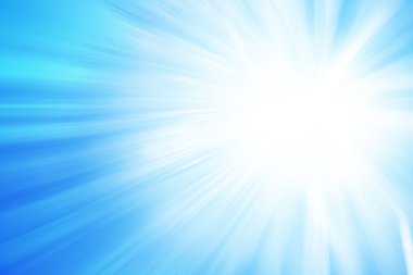 Mavi glitter ışıltı ışınları ışık arka plan defocused.