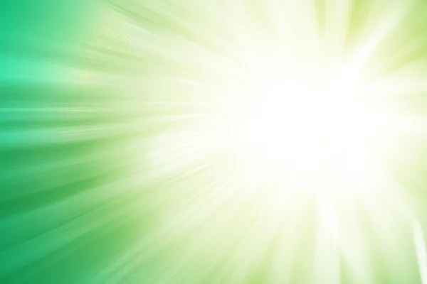 Brillo verde brillo desenfocado rayos luces fondo abstracto . — Foto de Stock