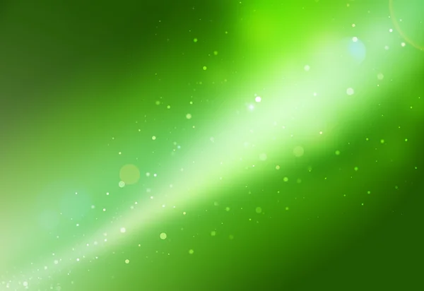 Groen glitter galaxy sparkle intreepupil stralen lights bokeh abstracte achtergrond. — Stockfoto