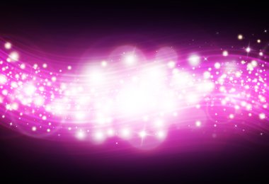 Mor glitter ışıltı ışınları ışıklar bokeh arka plan parlak defocused.