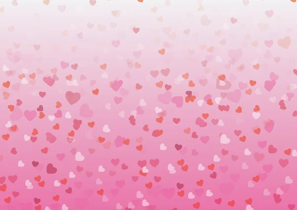 Valentine Pembe Kalpler. Soyut vektör arkaplanı..