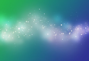 Mavi ve yeşil ışın bokeh glitter l defocused